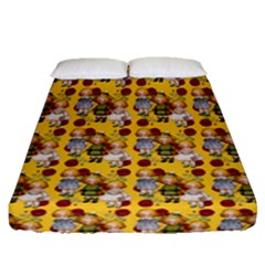 Dindollyellow Fitted Sheet (queen Size) by snowwhitegirl