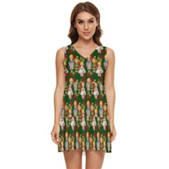 Dindollygreen Tiered Sleeveless Mini Dress by snowwhitegirl