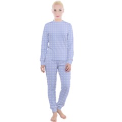 Lighblu Plaid Small Women s Lounge Set by snowwhitegirl