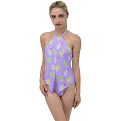 Ffpatternrepeat2 Go With The Flow One Piece Swimsuit by thePastelAbomination