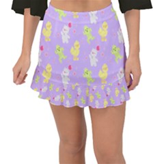 My Adventure Pastel Fishtail Mini Chiffon Skirt by thePastelAbomination