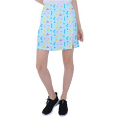 Arcade Dreams Blue  Tennis Skirt by thePastelAbomination