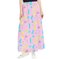 Arcade Dreams Pink Maxi Chiffon Skirt by thePastelAbomination