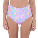 Arcade Dreams Lilac Reversible High-Waist Bikini Bottoms View1