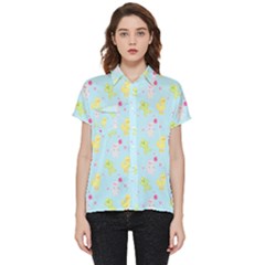 My Adventure Blue Short Sleeve Pocket Shirt by thePastelAbomination