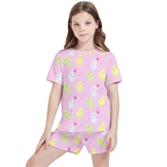 Pastel Adventure Kids  Tee And Sports Shorts Set by thePastelAbomination