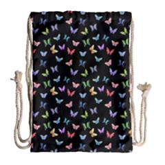 Bright And Beautiful Butterflies Drawstring Bag (large) by SychEva