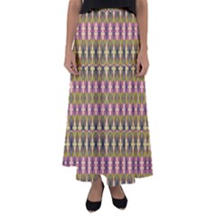 Digital Illusion Flared Maxi Skirt by Sparkle