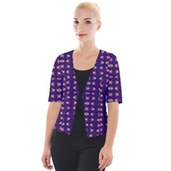 Digital Springs Cropped Button Cardigan by Sparkle