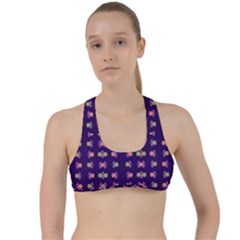 Digital Springs Criss Cross Racerback Sports Bra by Sparkle