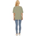 Wicker Weave Green Oversized Basic Tee View4