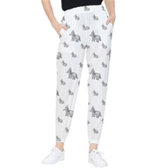 Grey Unicorn Sketchy Style Motif Drawing Pattern Tapered Pants by dflcprintsclothing