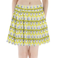 Cartoon Pattern Pleated Mini Skirt by Sparkle