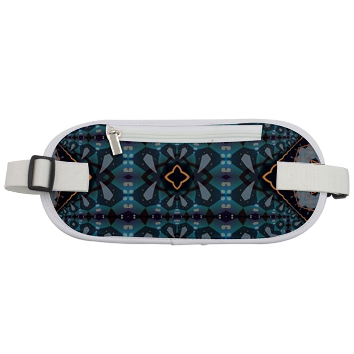 Blue pattern Rounded Waist Pouch