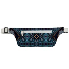 Blue Pattern Active Waist Bag by Dazzleway