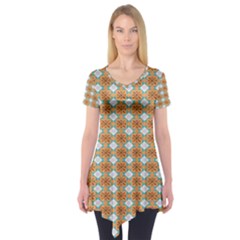 Geometry Short Sleeve Tunic  by Sparkle