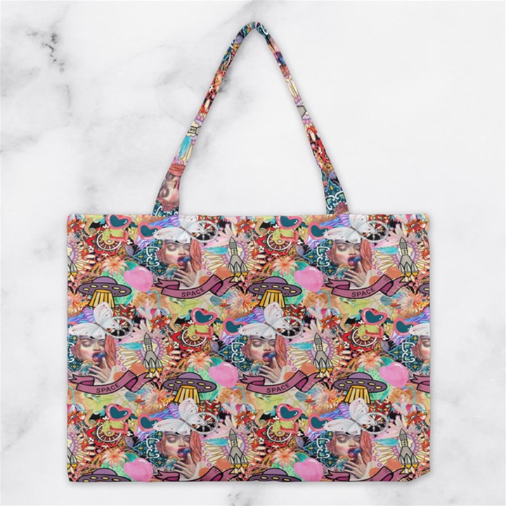 Retro Color Medium Tote Bag