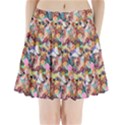 Retro Color Pleated Mini Skirt View1