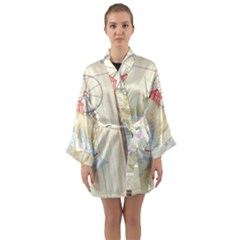 Clown Maiden Long Sleeve Satin Kimono by Limerence