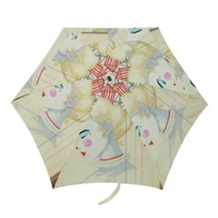 Clown Maiden Mini Folding Umbrellas by Limerence