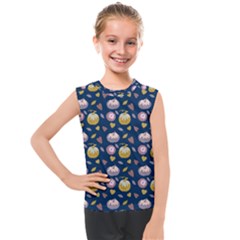 Autumn Pumpkins Kids  Mesh Tank Top by SychEva