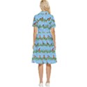 Bullfinches On Spruce Branches Button Top Knee Length Dress View2