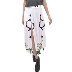 Chirality Velour Split Maxi Skirt by Limerence