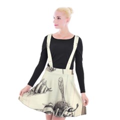 Bees Suspender Skater Skirt by Limerence