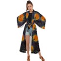 Space Pumpkins Maxi Kimono View1