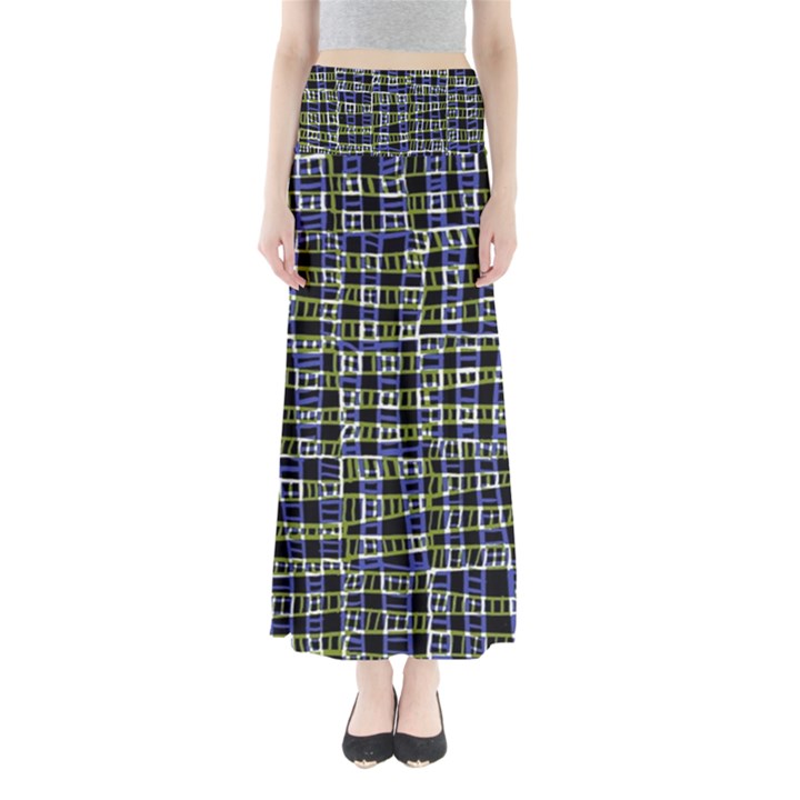 Blocks Illusion Full Length Maxi Skirt