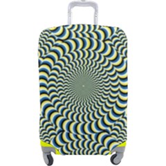 Illusion Waves Pattern Luggage Cover (large) by Sparkle