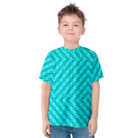 Illusion Waves Pattern Kids  Cotton Tee by Sparkle