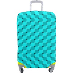 Illusion Waves Pattern Luggage Cover (large) by Sparkle