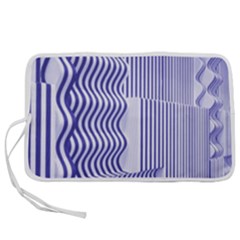 Illusion Waves Pattern Pen Storage Case (s) by Sparkle