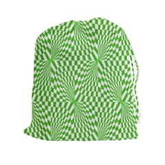 Illusion Waves Pattern Drawstring Pouch (2xl) by Sparkle