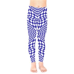 Illusion Waves Pattern Kids  Leggings by Sparkle