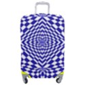 Illusion Waves Pattern Luggage Cover (Medium) View1