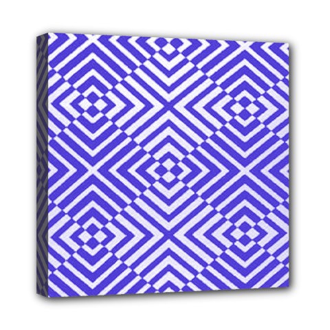 Illusion Waves Pattern Mini Canvas 8  X 8  (stretched) by Sparkle