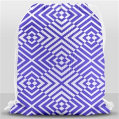 Illusion Waves Pattern Drawstring Bag (large) by Sparkle