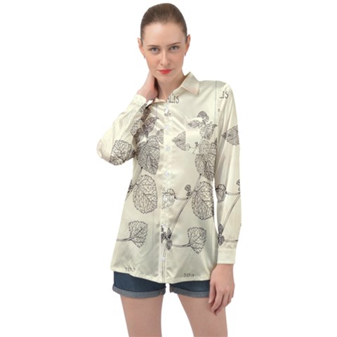 Lemon Balm Long Sleeve Satin Shirt by Limerence