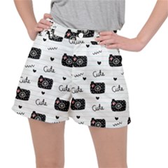 Cute Cameras Doodles Hand Drawn Ripstop Shorts by Sapixe