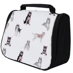 Husky Dogs With Sparkles Full Print Travel Pouch (big) by SychEva