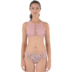 Flower Peach Blossom Perfectly Cut Out Bikini Set by flowerland