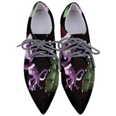 Octopus Black Pointed Oxford Shoes by Blueketchupshop