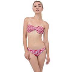 Rose Lips Classic Bandeau Bikini Set by Sparkle