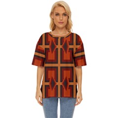 Abstract Pattern Geometric Backgrounds   Oversized Basic Tee by Eskimos