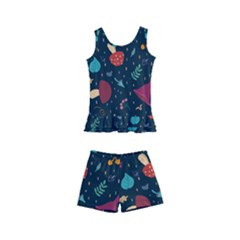 Bright Mushrooms Kids  Boyleg Swimsuit by SychEva