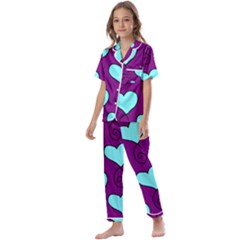 S9 Kids  Satin Short Sleeve Pajamas Set by SomethingForEveryone