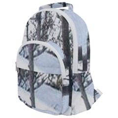 Winter Forest Rounded Multi Pocket Backpack by SomethingForEveryone