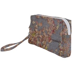 Sidewalk Leaves Wristlet Pouch Bag (small) by SomethingForEveryone